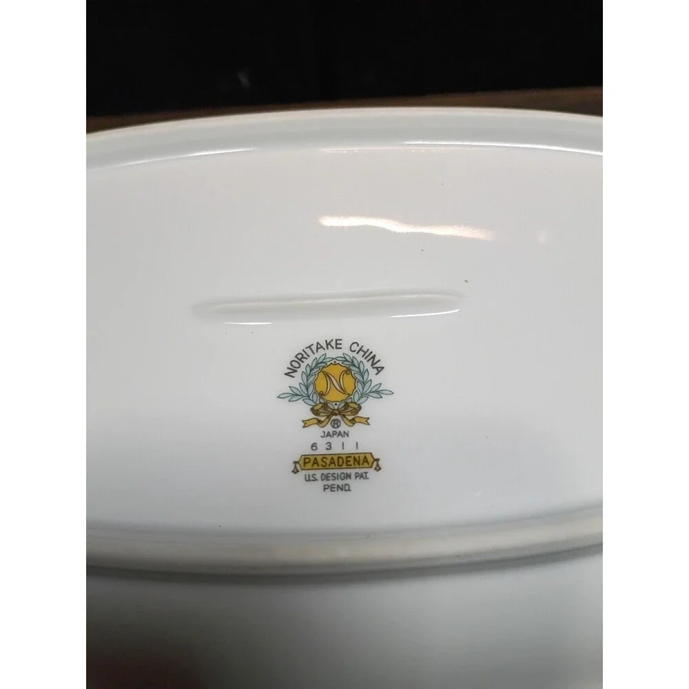 Vintage Noritake Pasadena 6311 Relish & Celery Dishes, Set of 2 - Pink Rose